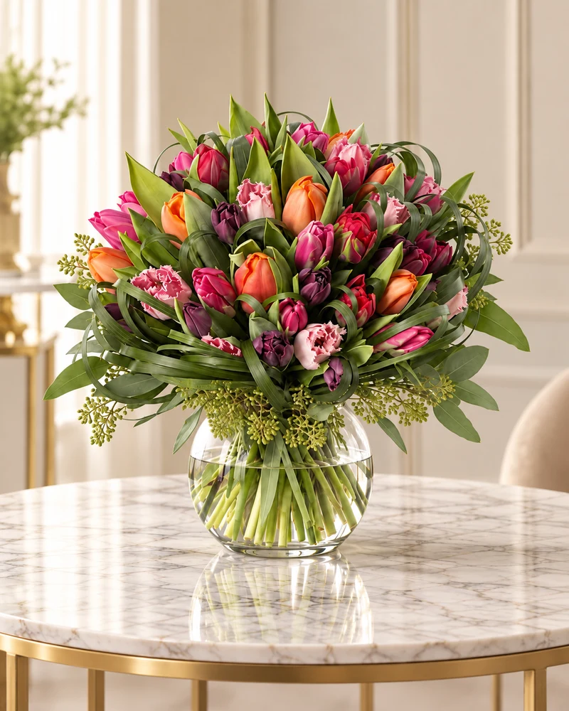 Jewel-toned tulip dome